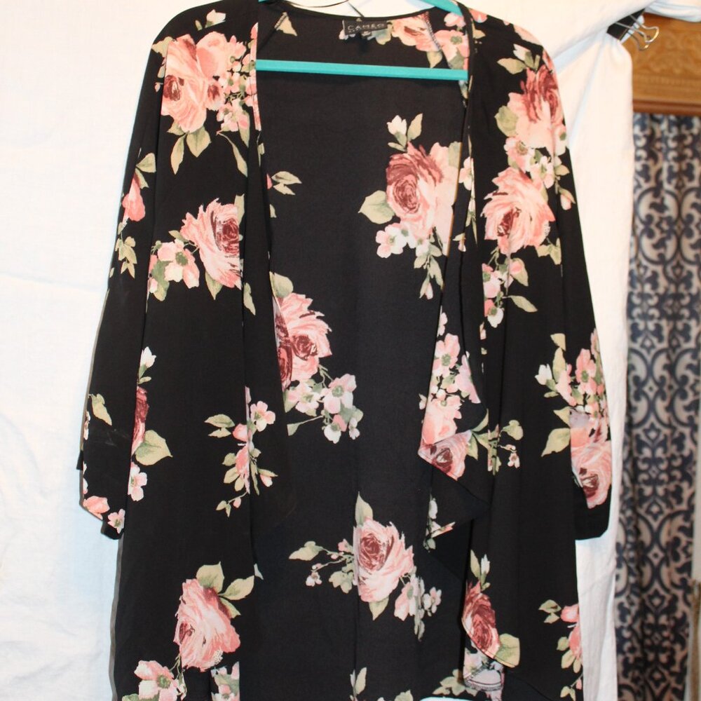 Black and rose tunic